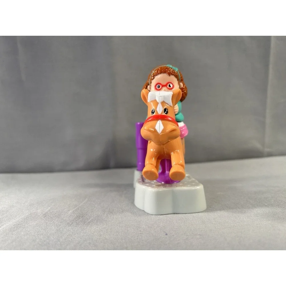 2004 Fisher-Price Little People Maggie on Horse Ride McDonald's Happy Meal toy
